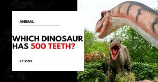 What dinosaur has 500 teeth